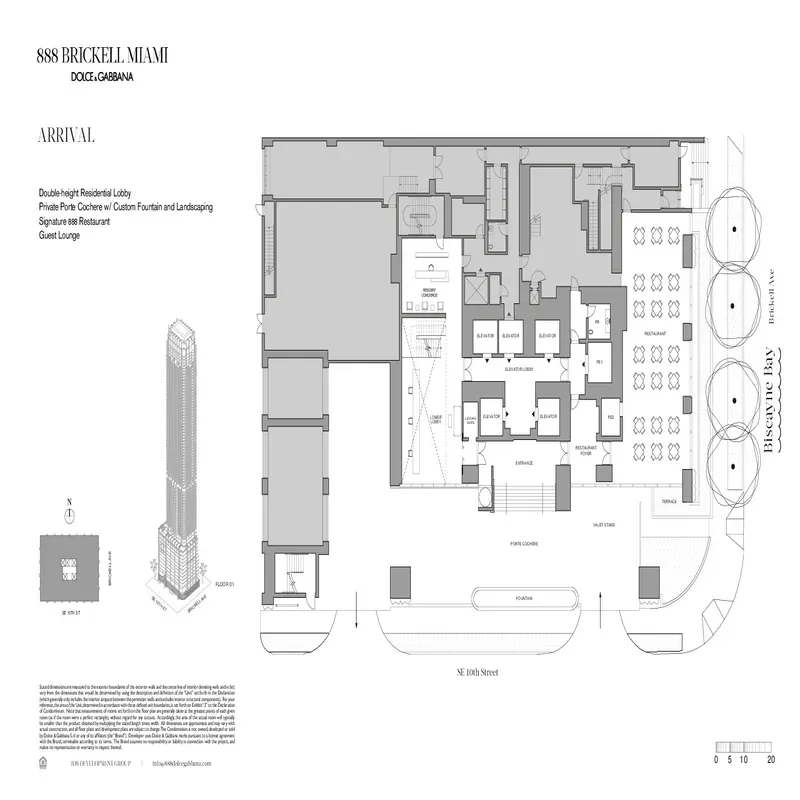 888 Brickell Miami Dolce and Gabbana floor plan 5