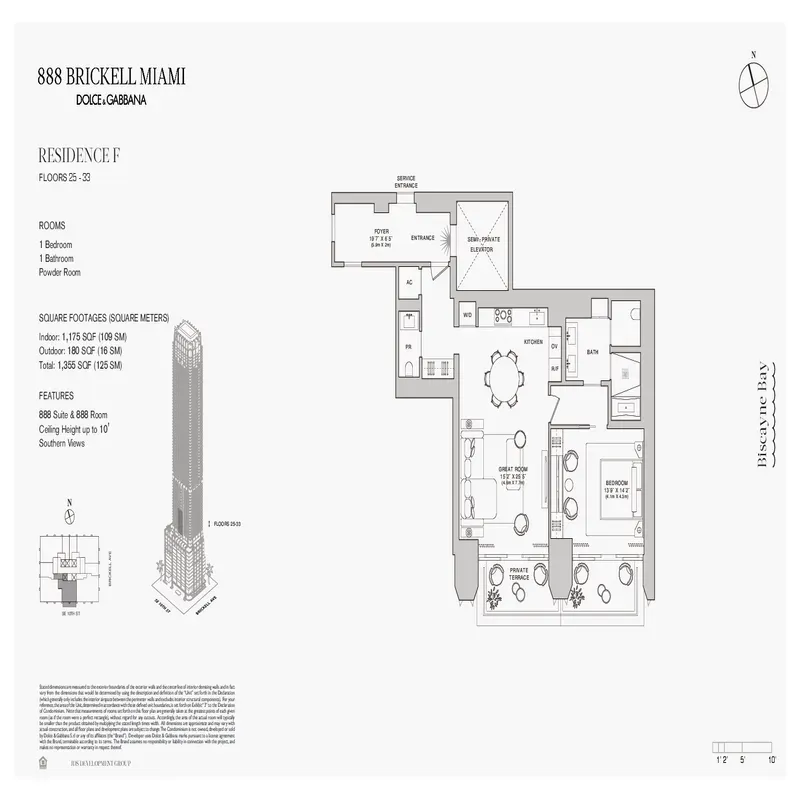 888 Brickell Miami Dolce and Gabbana floor plan 21