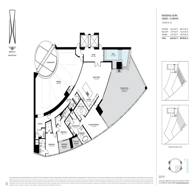 Bentley Residences floor plan 2